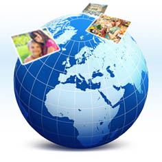 世界中のどこからでもご自分の写真を閲覧することができます！