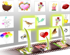 100種類以上の中からアニメーションをお選び頂けます！